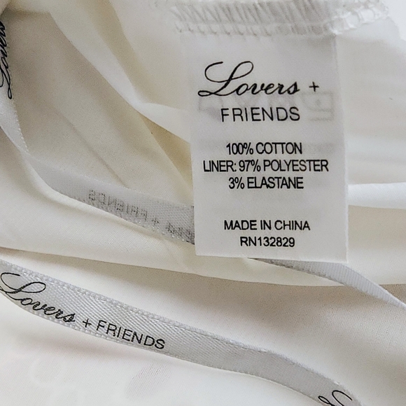 Lovers + Friends Scallop White Eyelet Broderie Tank Top Size XS - Picture 9 of 11